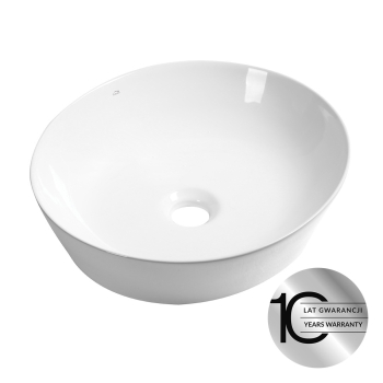 Desna - umywalka nablatowa ceramiczna, biała